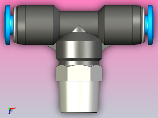 快插接头QST-1_8-4俯视缩略图