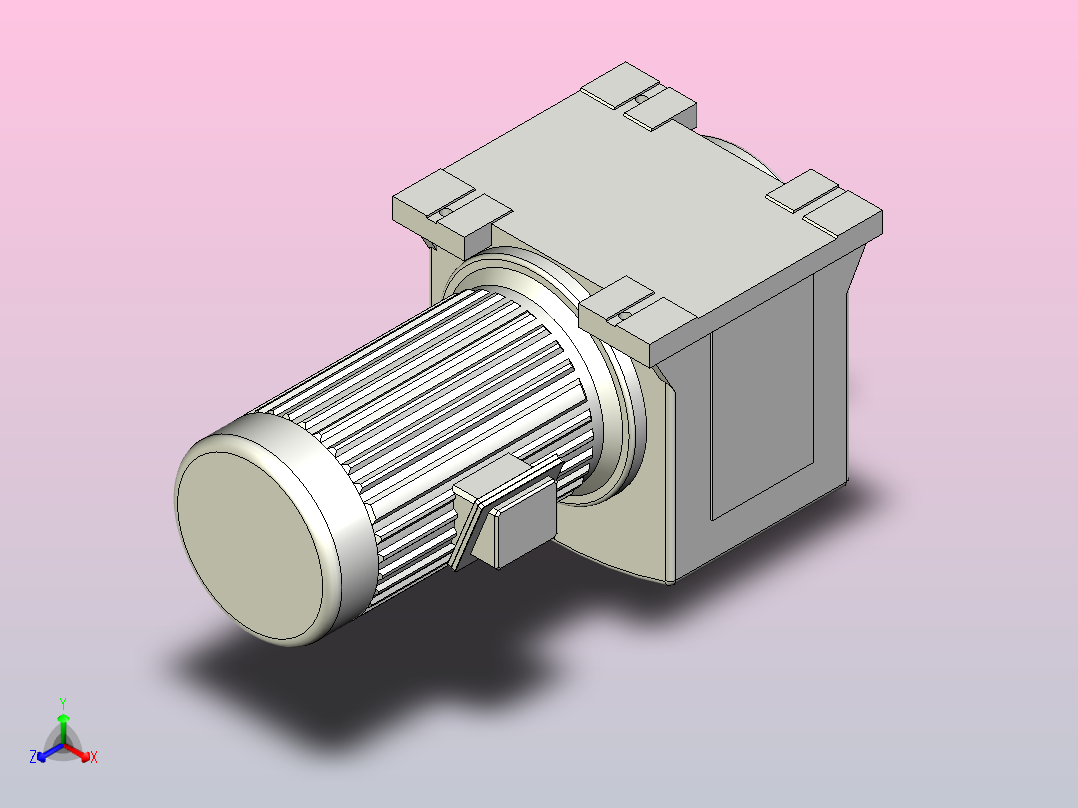 塔式起重机-电机主视图