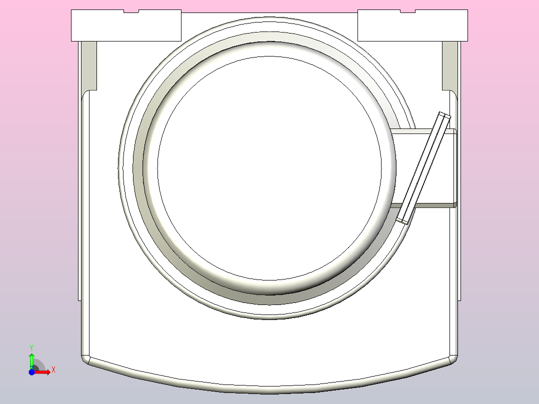 塔式起重机-电机前视图
