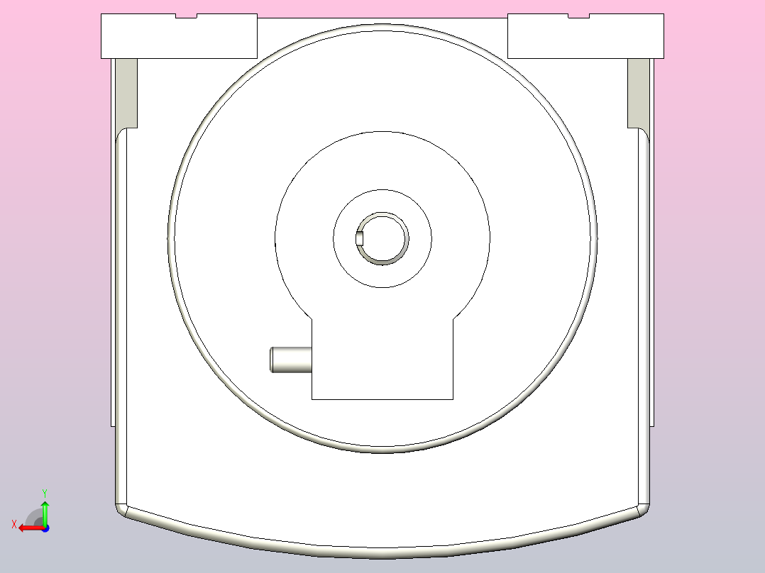 塔式起重机-电机后视图