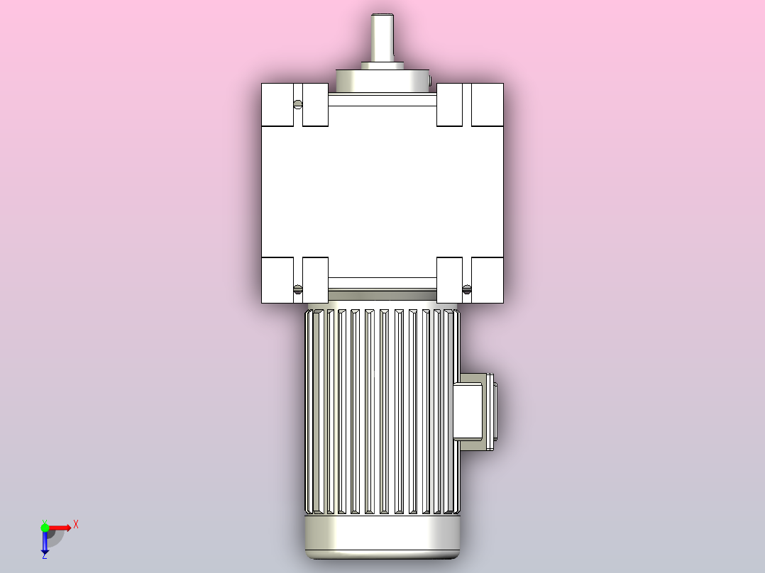 塔式起重机-电机俯视图