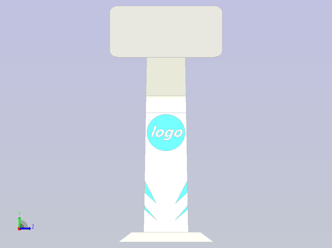 告示牌外观设计左视图