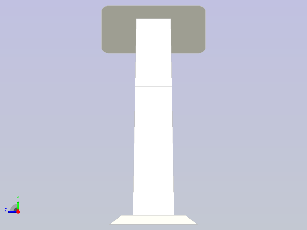 告示牌外观设计右视图