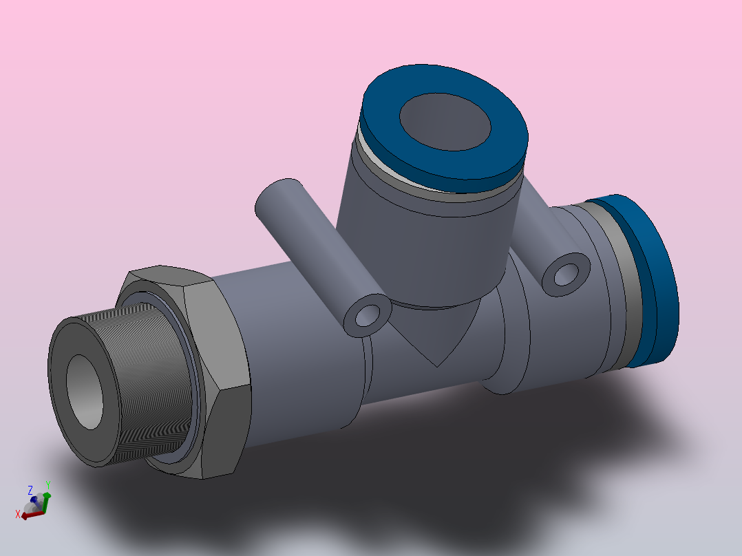 IPD-G 螺纹侧三通-G螺纹_IPD08-G02主视图