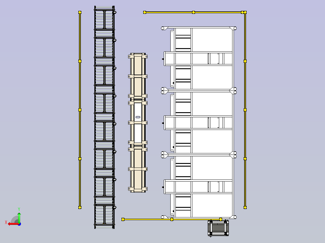 机器人自动涂刷系统后视图