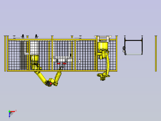 机器人自动涂刷系统俯视缩略图