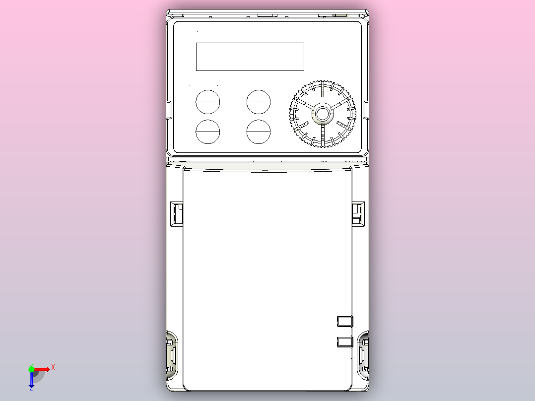 VFD1A6MH11ANSAA变频器[DELTA_IA-MDS_VFD-MH300-Frame-A1_D-3D_20170406]台达俯视图