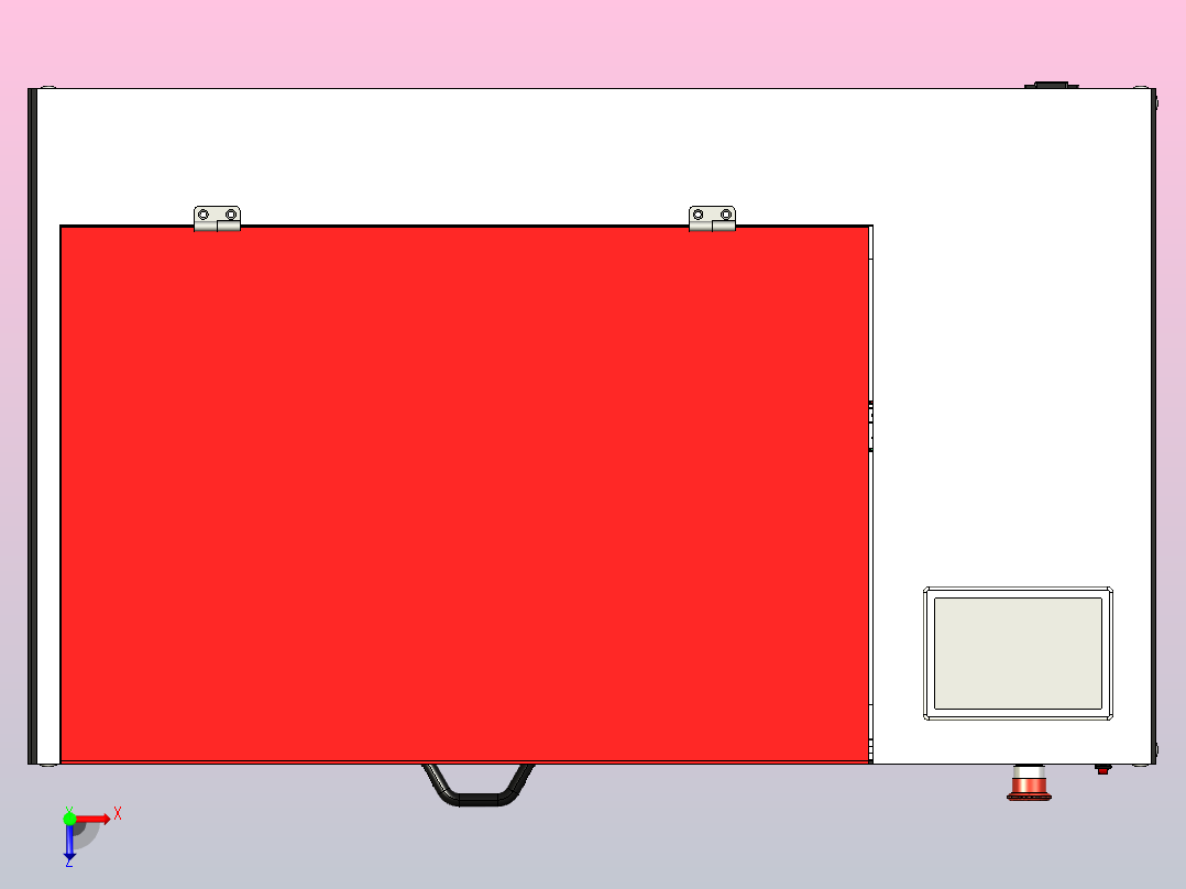 数控激光切割机俯视图