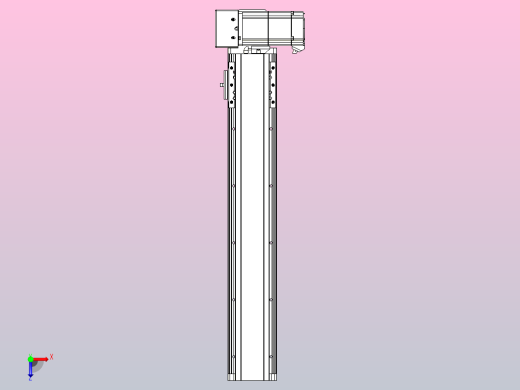 皮带直线轴半封闭可选导轨TPA-HNB-85D-90-L400-RU-Y-P20-N3俯视缩略图