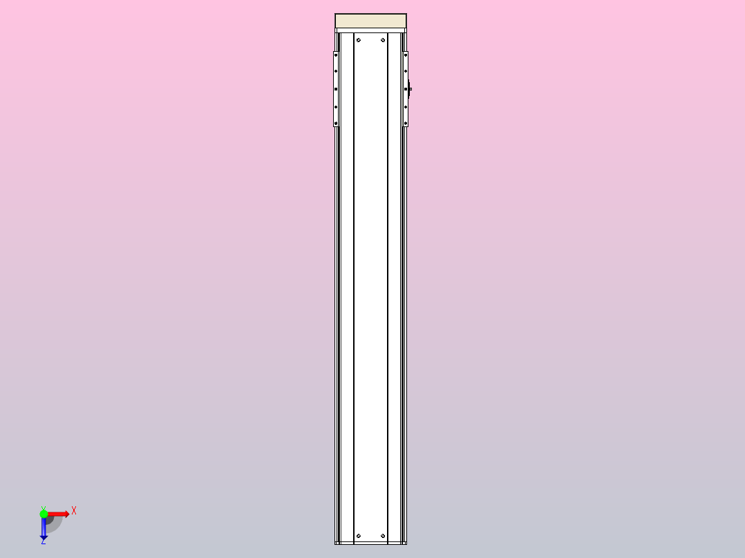 日规模组半封闭丝杆TPA-HNR-220D-3210C-L1200-MP-Y-P1K-N3俯视图