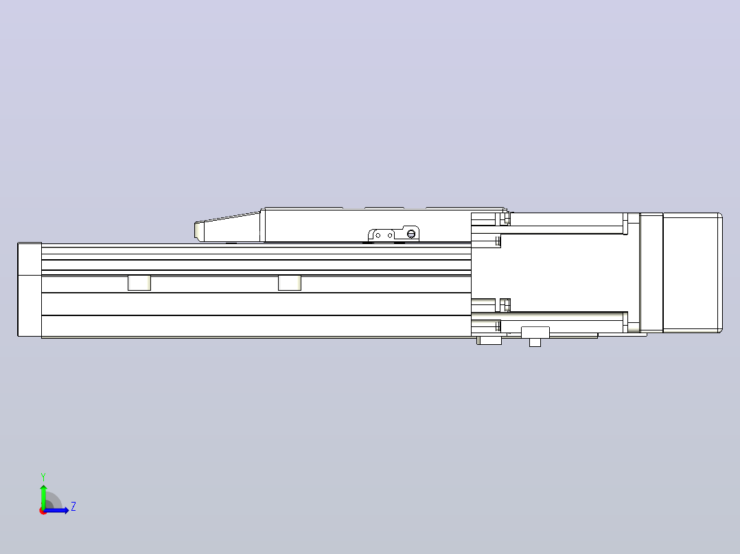 滚珠丝杠直线轴内置导轨TPA-GCR-170-2510C-L100-MR-M75-N3左视图