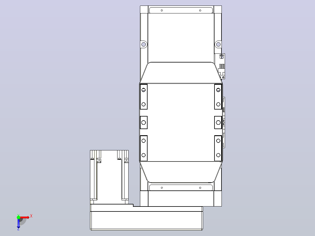 滚珠丝杠直线轴内置导轨TPA-GCR-170-2510C-L100-MR-M75-N3俯视图