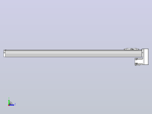 滚珠丝杠直线轴内置导轨TPA-GCR-80-1610C-L1050-MP-M20-N3左视缩略图