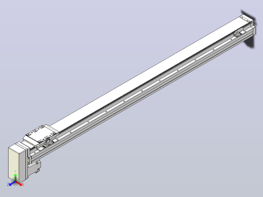 滚珠丝杠直线轴内置导轨TPA-GCR-80-1610C-L1050-MP-M20-N3正等轴测缩略图