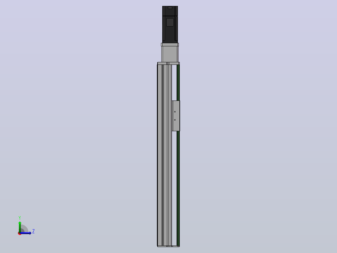 DMS65-TCM丝杆模组直线滑台（电机直连）[DMS65-L05S300-PS100-C2U-DCM-P5]左视图