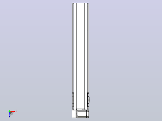 皮带直线轴半封闭可选导轨TPA-HNB-175D-140-L850-LU-Y-P75-N3俯视缩略图