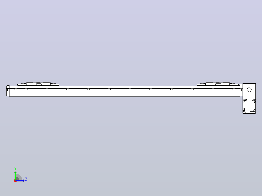皮带直线轴双滑块型TPA-GCBS-120-P70-L325-RP-M20-N3左视图