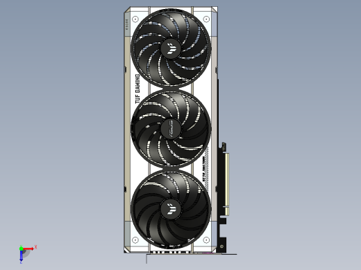 华硕TUF游戏显卡RTX 5070 Ti俯视缩略图