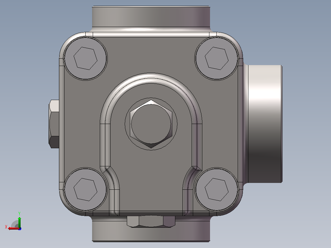 顺序阀-Z-14（SW+CAD）后视图