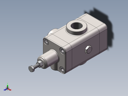 顺序阀-Z-14（SW+CAD）正等轴测缩略图