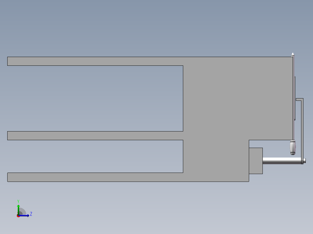 烧烤架左视图