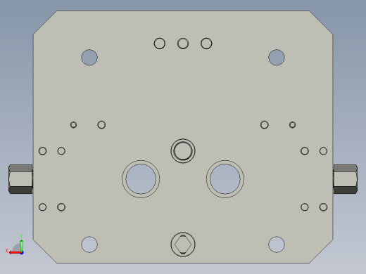 3轴数控铣床的夹具后视缩略图