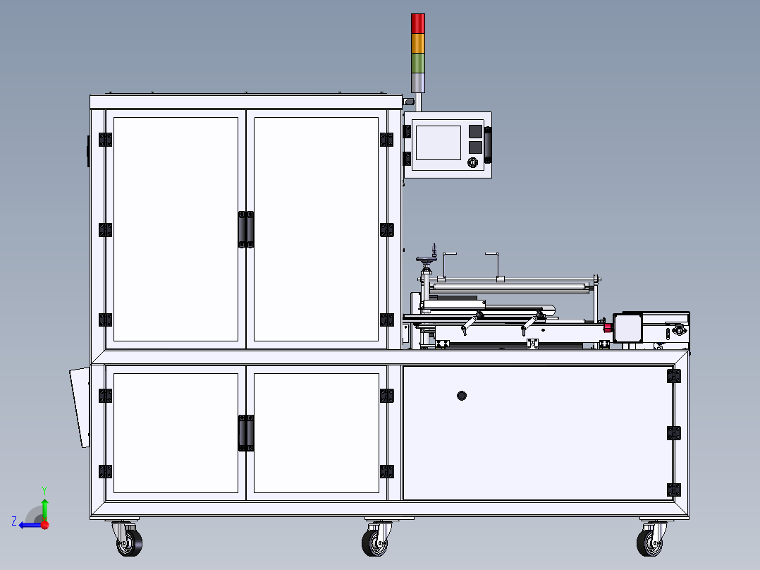 套膜封切机sw12右视图