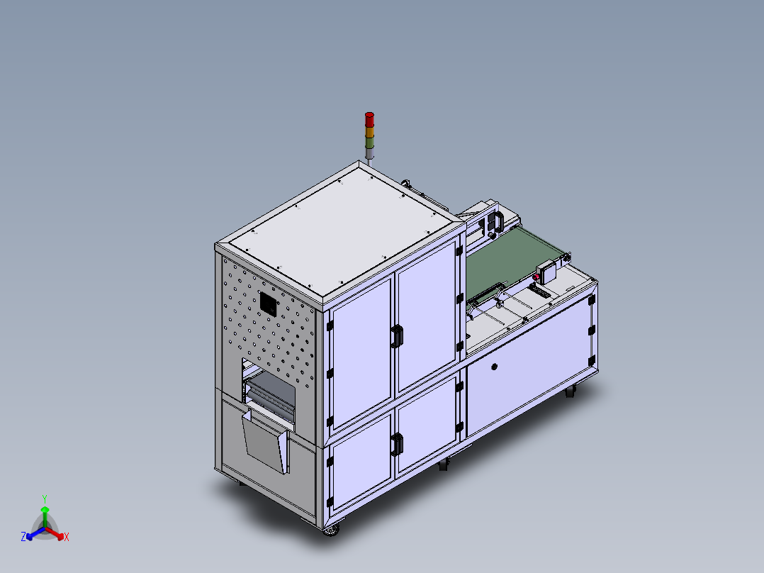 套膜封切机sw12正等轴测图