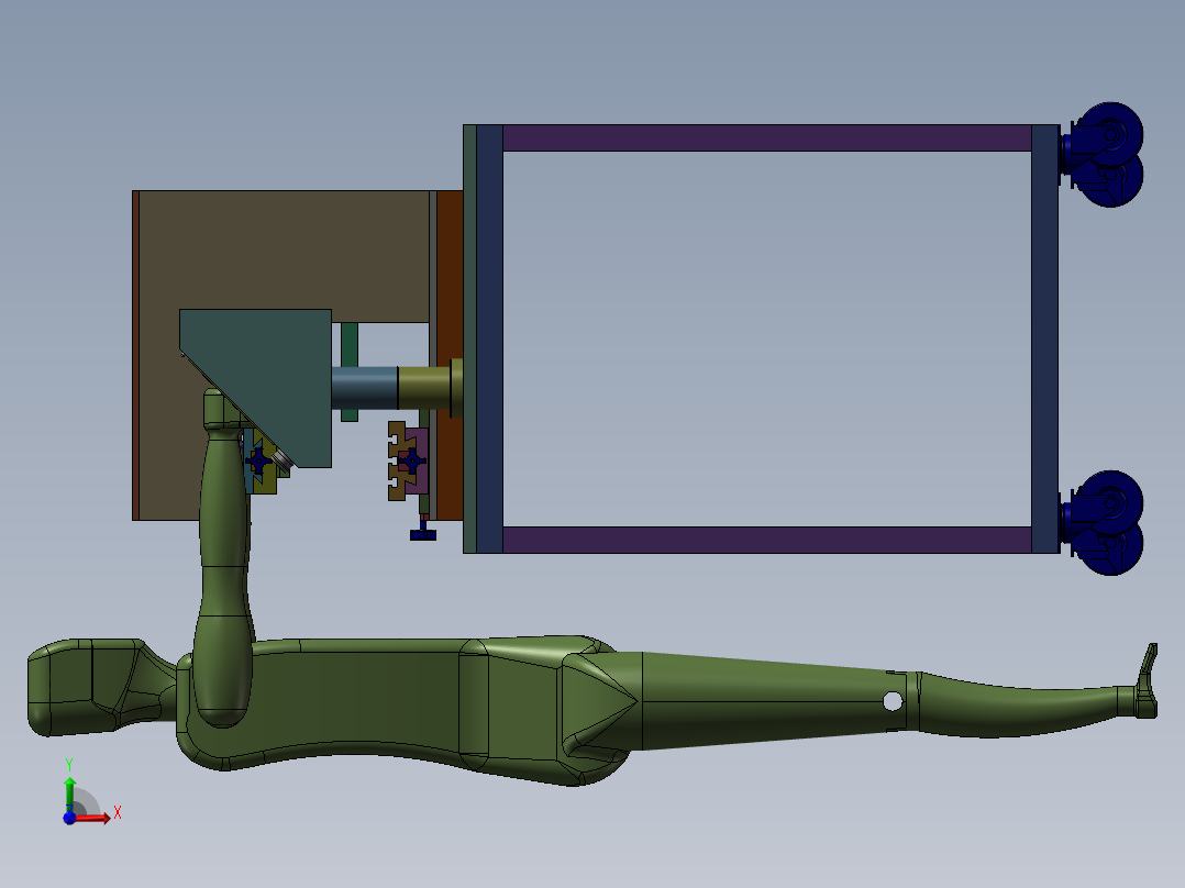 移印机设计前视图
