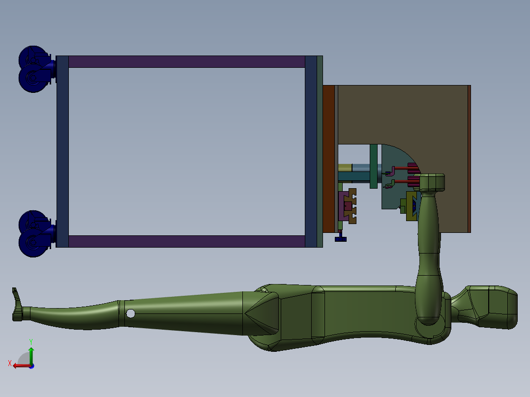 移印机设计后视图
