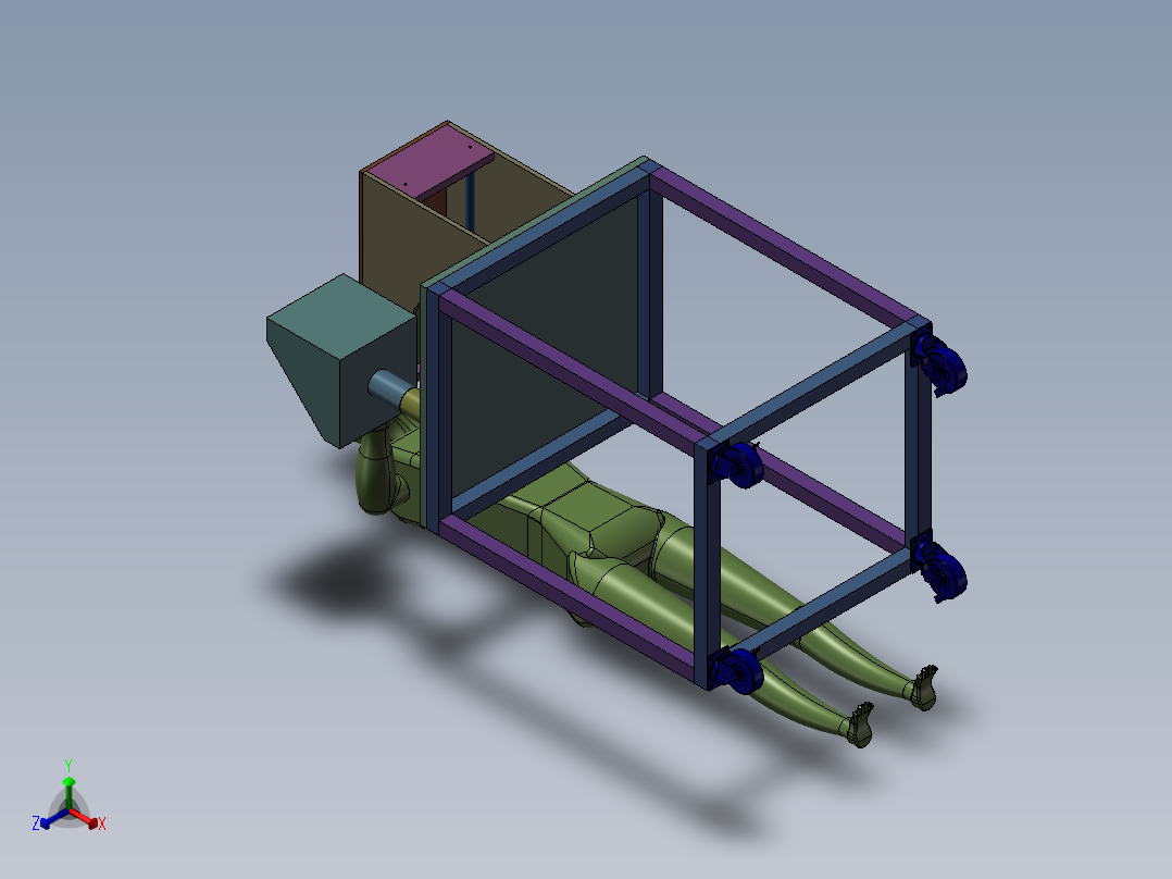 移印机设计正等轴测图