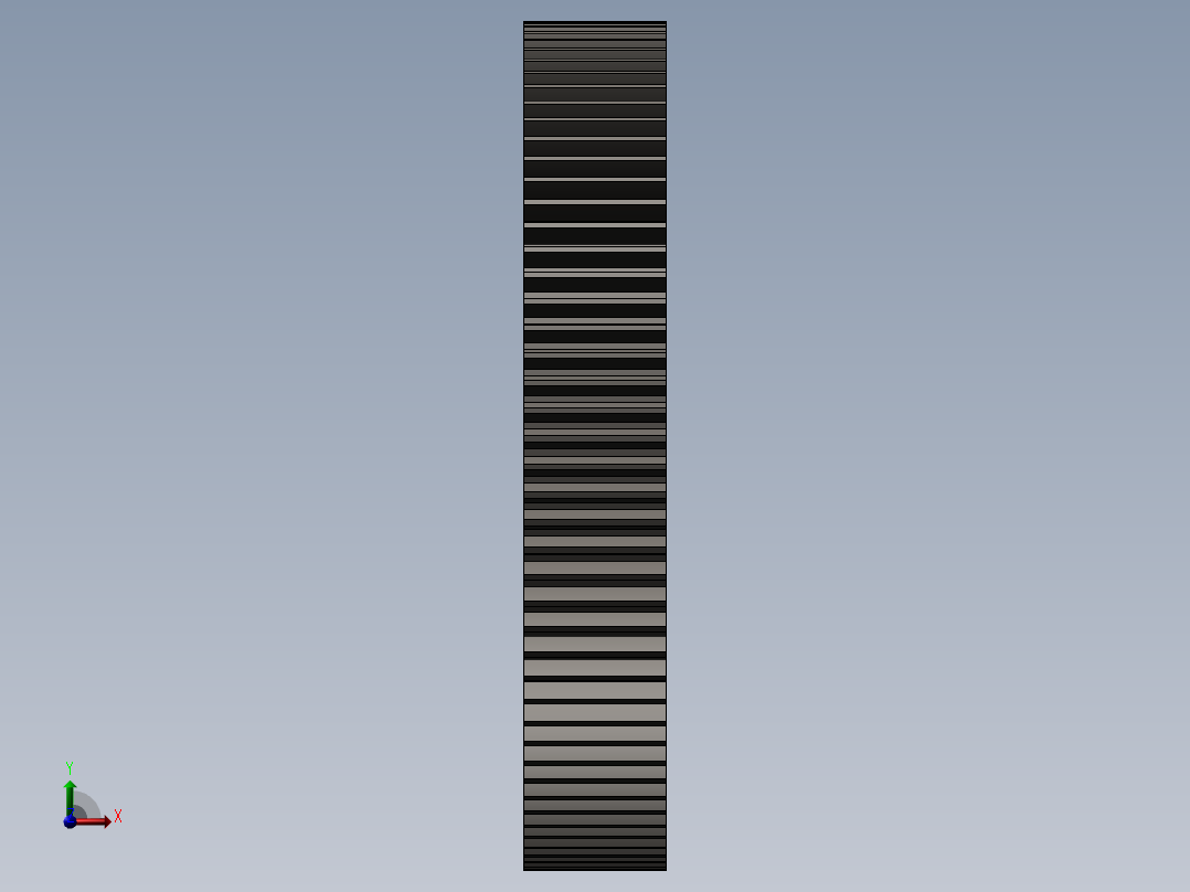 开式齿轮左视图