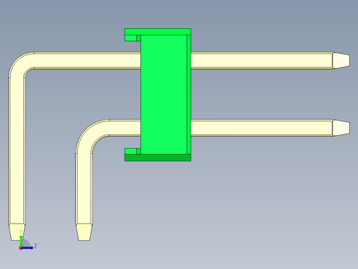 彩色公排针 100mil 2.54mm 系列-DS1022_green_2x27p_100mil_TypeD_rev1.0左视缩略图