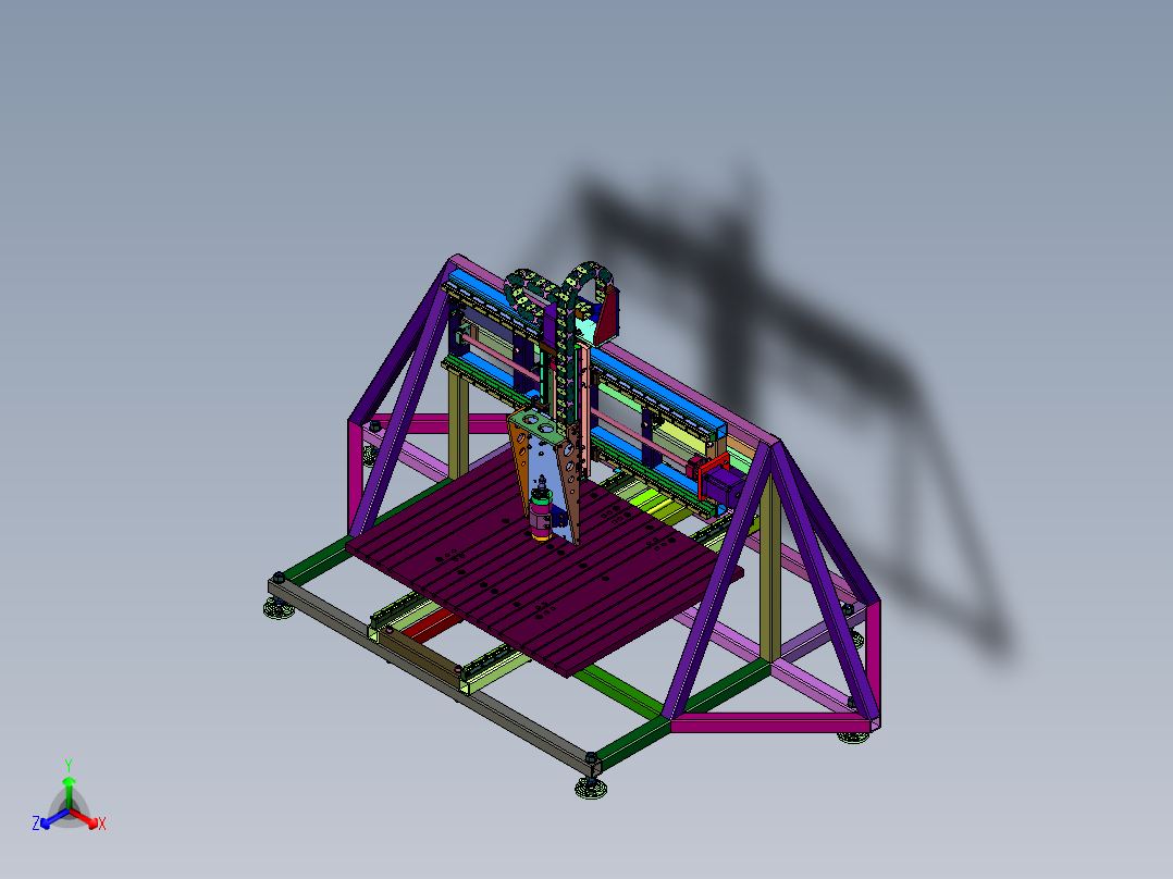 滑台丝杆模组十字直线雕刻机