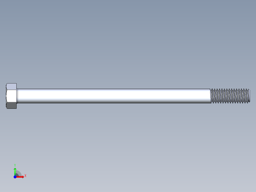 UNC 六角螺栓-Hex Bolt 0.375-16 x 6前视缩略图
