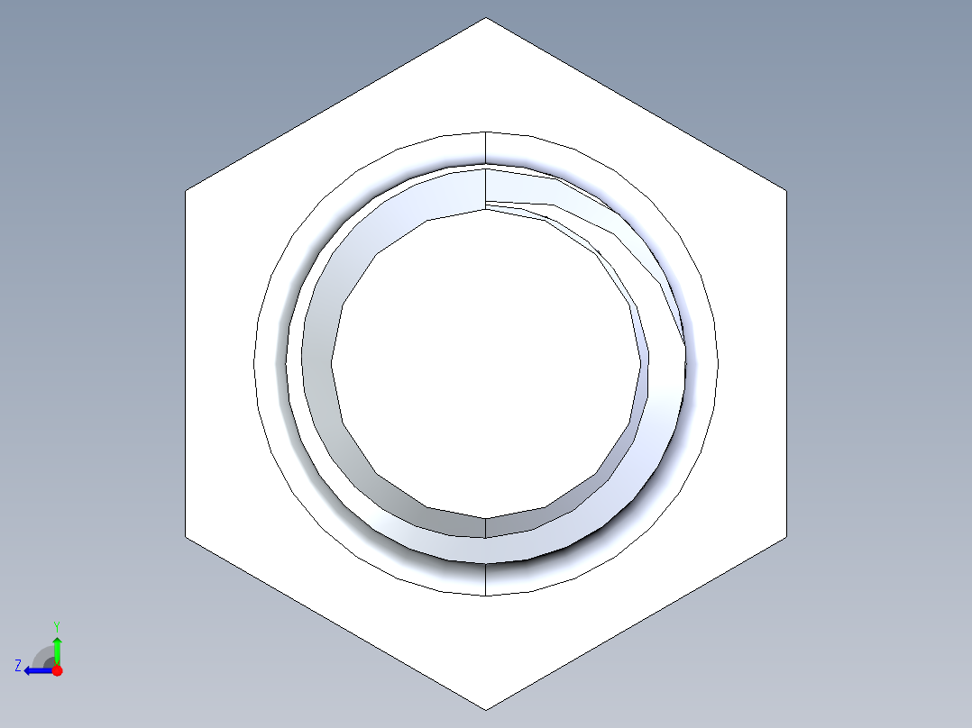 UNC 六角螺栓-Hex Bolt 0.375-16 x 6右视图