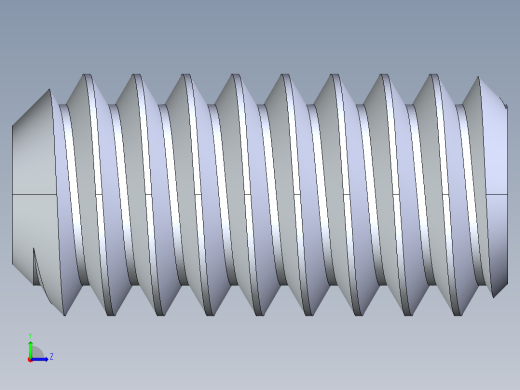 UNC 平头紧定螺钉-UNC SET SCREW 5-40 x0.250.STEP左视缩略图