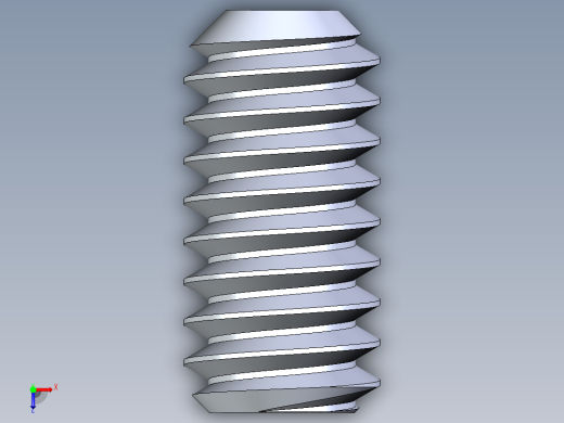 UNC 平头紧定螺钉-UNC SET SCREW 5-40 x0.250.STEP俯视缩略图