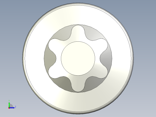 六角螺钉-Hexalobular_screw-M3-15-13-4-5-3.stp左视缩略图