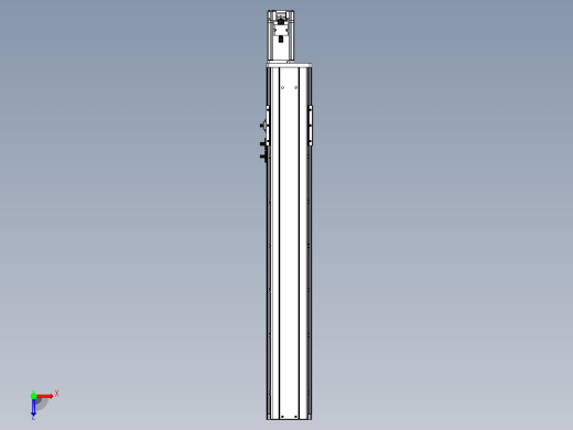 东锦丝杆传动-直线滑台模组DH102-C-L10-S550-BC-P400W-C3俯视缩略图