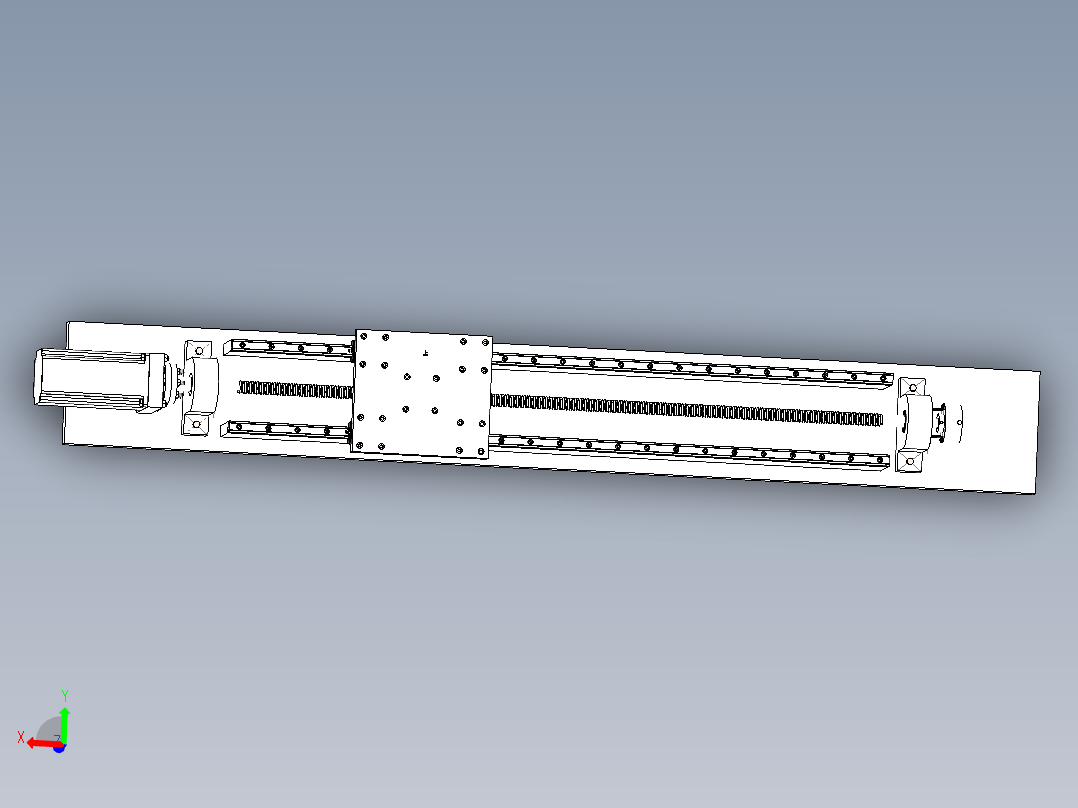 丝杆滑台装配模型