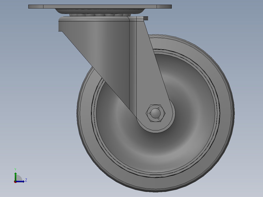 科顺脚轮Colson-1_04356_441左视图