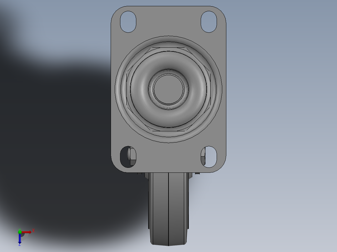 科顺脚轮Colson-1_04356_441俯视图