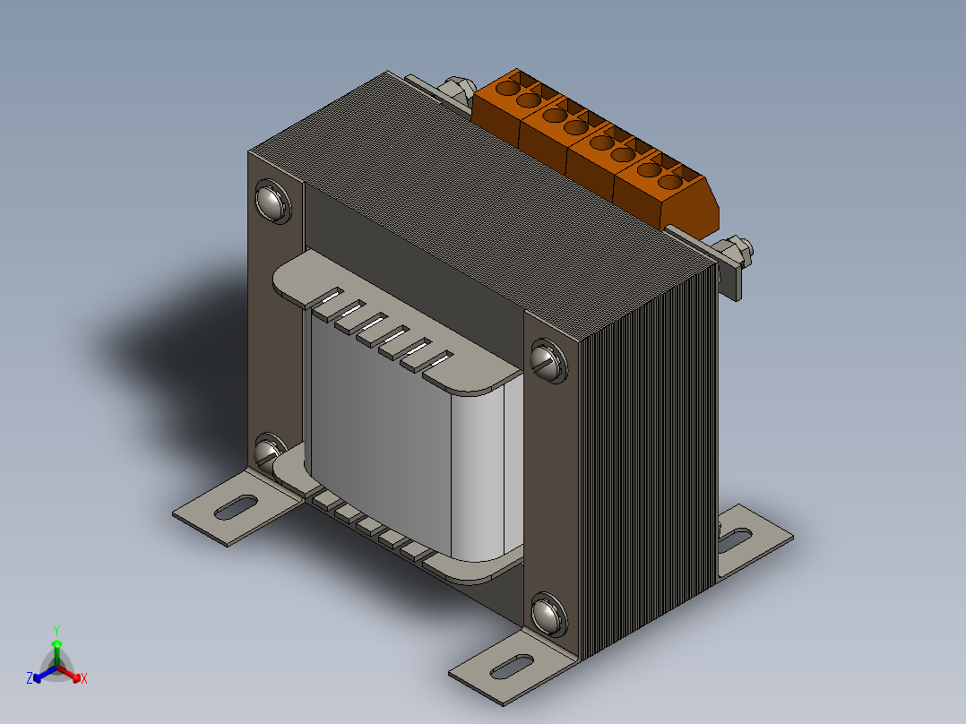 变压器正等轴测图