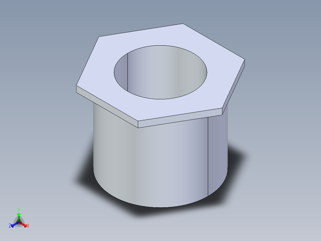CPVC管件16-Sch80_ReducerBushing_SxSPIG_9837-211_1.5in x 1in正等轴测图