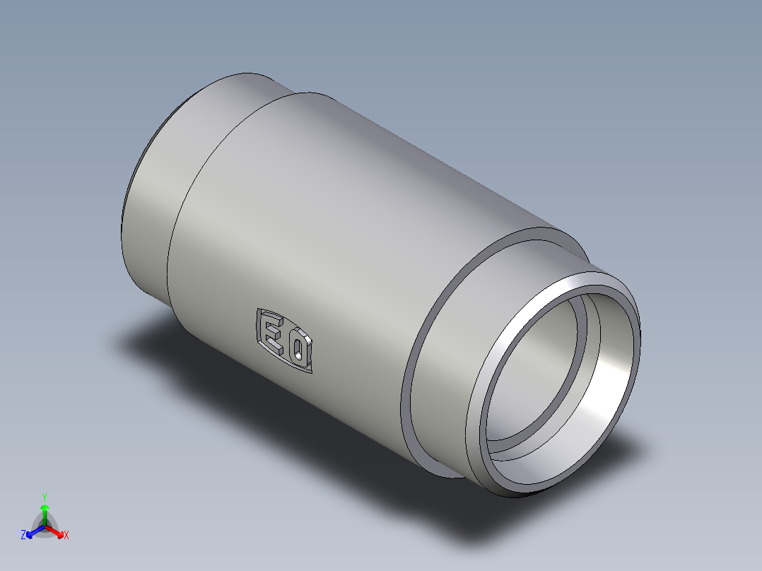 卡套式工业通用硬管接头EO_Weld_bulkhead_fitting_ESV35L71X主视图