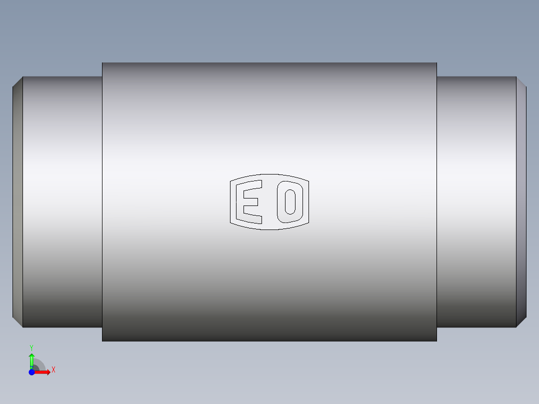 卡套式工业通用硬管接头EO_Weld_bulkhead_fitting_ESV35L71X前视图