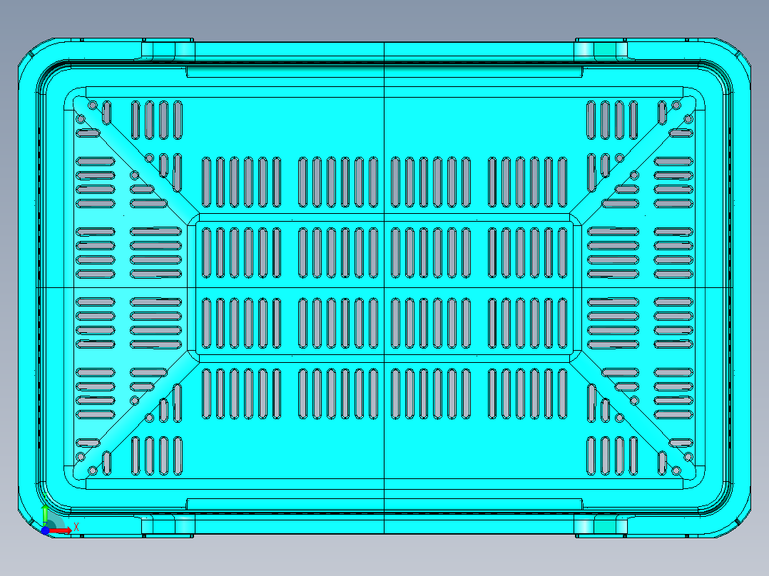 周转箱模型前视图
