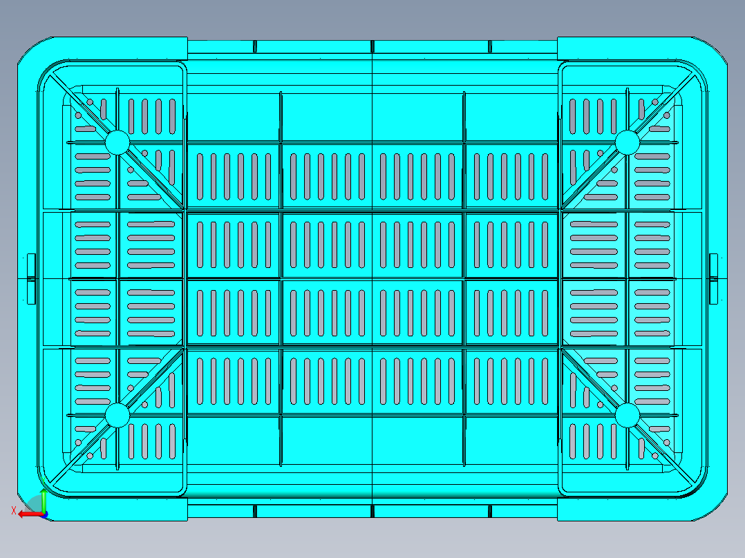 周转箱模型后视图