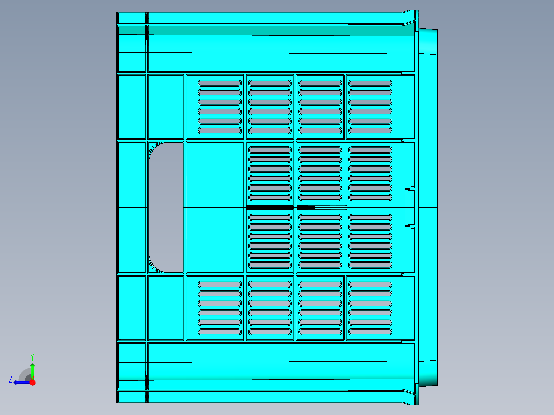 周转箱模型右视图